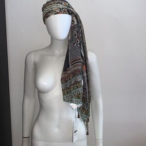 CAMILLA *Threaded Spell* silk tribal print long scarf headband belt shawl top